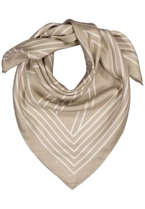 KINGS SILK SCARF - Ecru