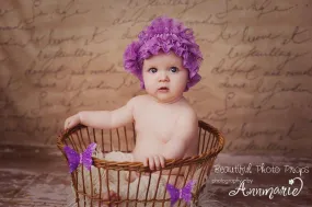 Lace Ruffle Newborn Hats - 4 Colors