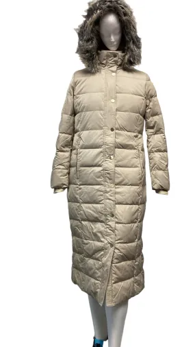 Lands' End Ladies' Long Puffer Jacket Stone