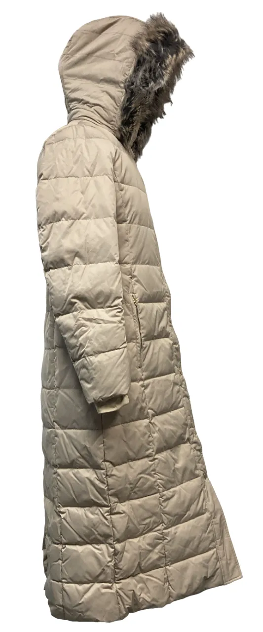 Lands' End Ladies' Long Puffer Jacket Stone