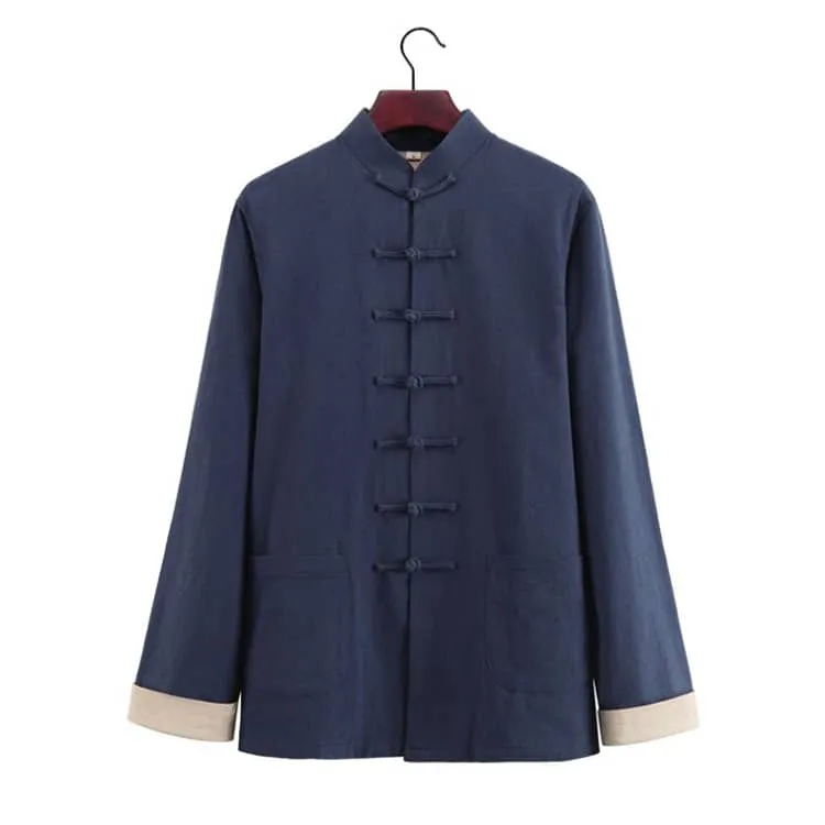 Lined Tang Jacket with 7 Buttons