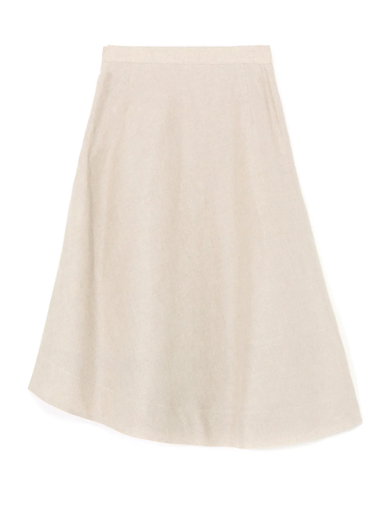 LINEN SKIRT WITH BOX PLEATS