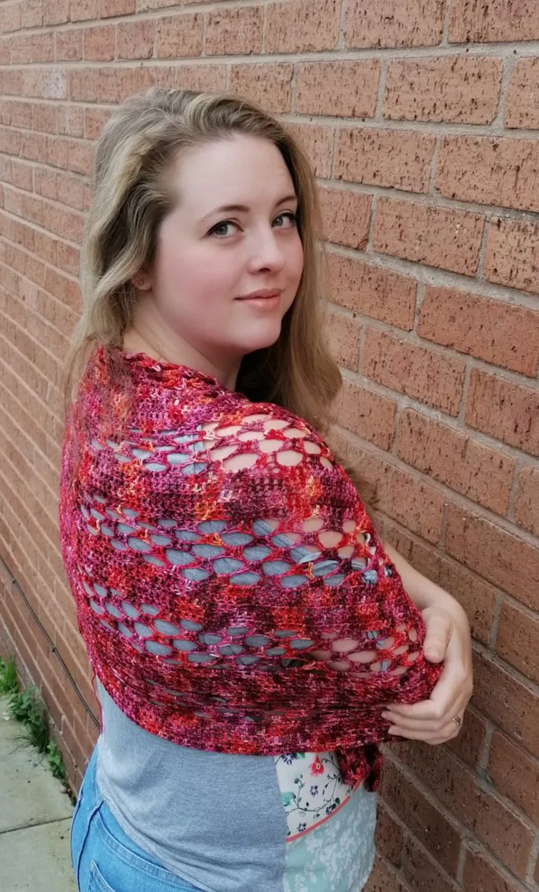 Lost and Found crochet wrap pattern