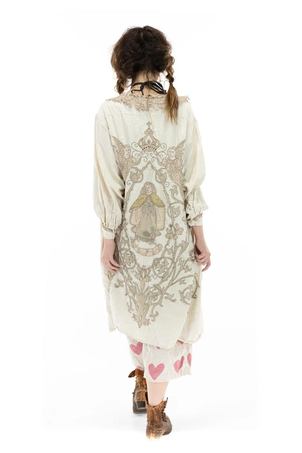 Magnolia Pearl Leola Embroidered Smock Coat