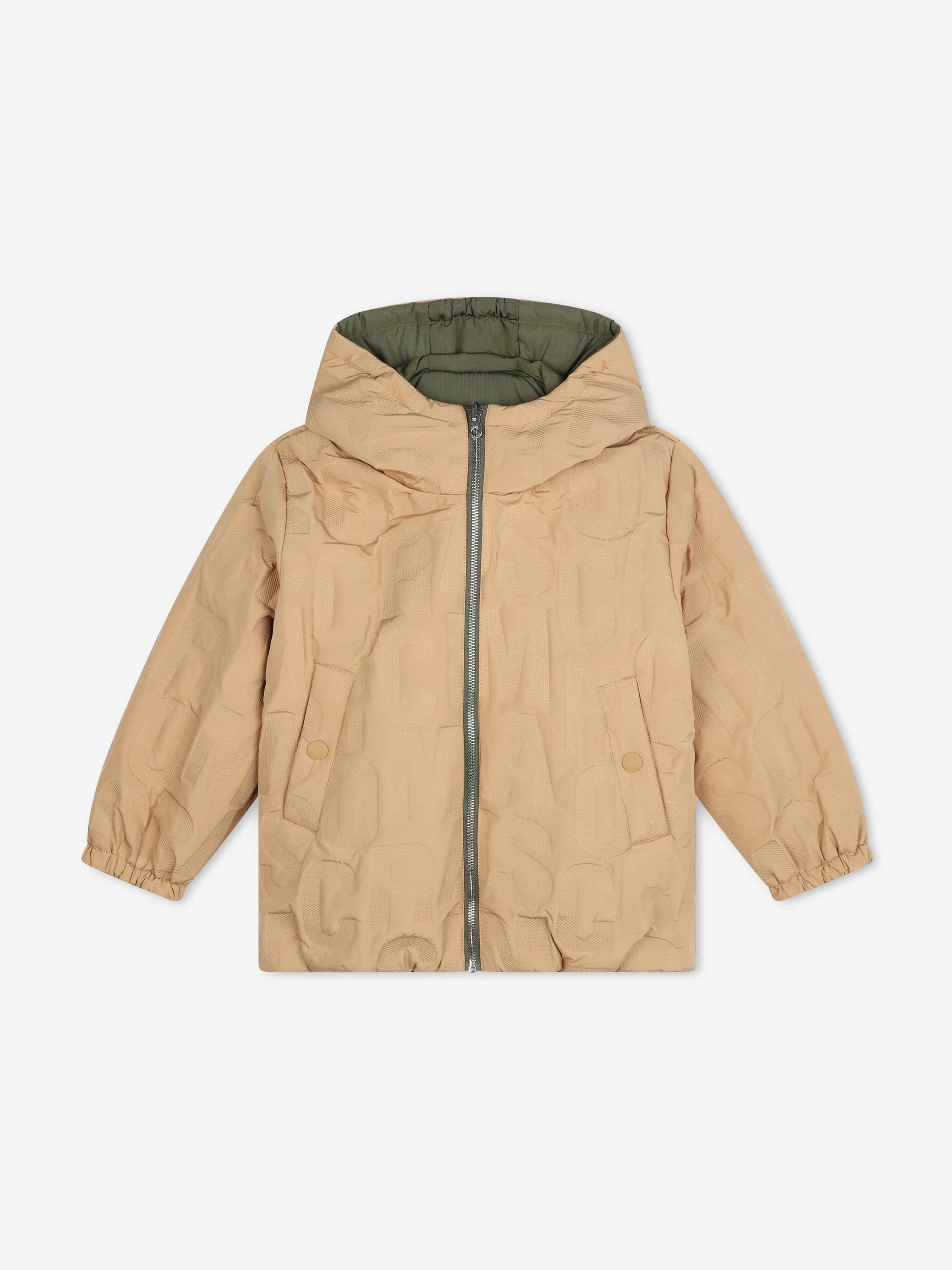 MARC JACOBS Kids Reversible Puffer Jacket in Brown