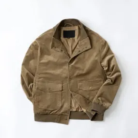 Men's Corduroy Military Style Jacket - Type A-1