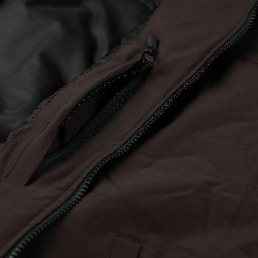 MILD HOODED JACKET DARK BROWN