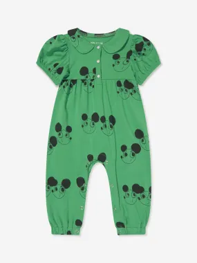 Mini Rodini Baby Girls Ritzrats Jumpsuit in Green