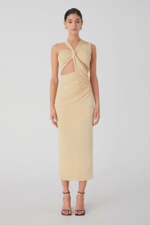 Misha | Graciela Midi Dress - Lemon Drop