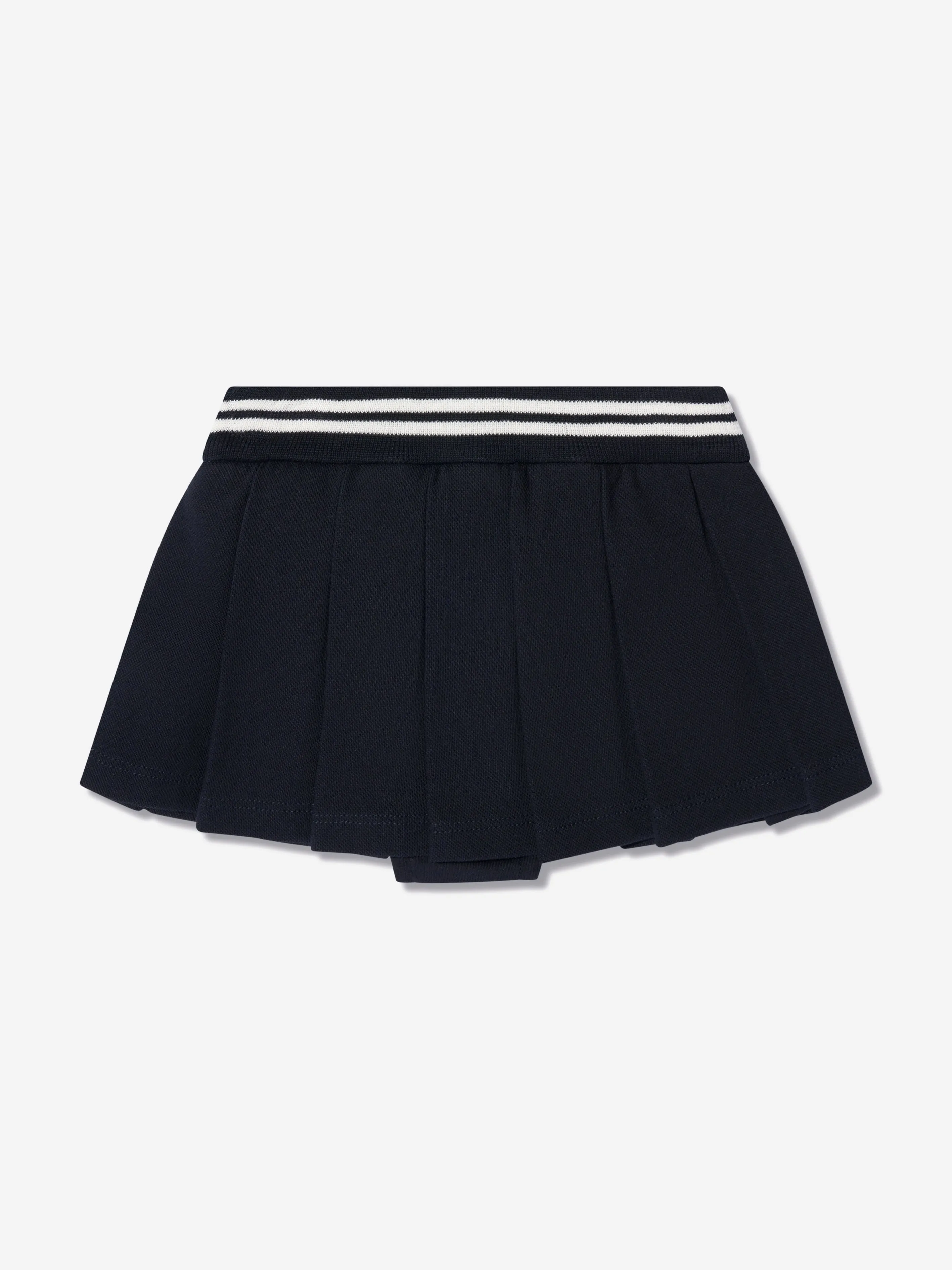 Moncler Enfant Baby Girls Logo Skirt in Navy