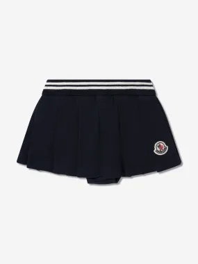 Moncler Enfant Baby Girls Logo Skirt in Navy