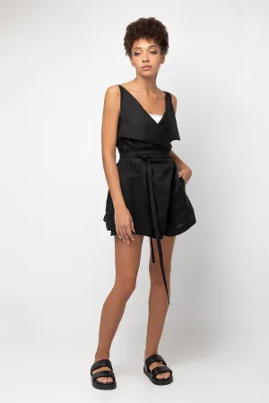 Mujun Short Jumpsuit Black