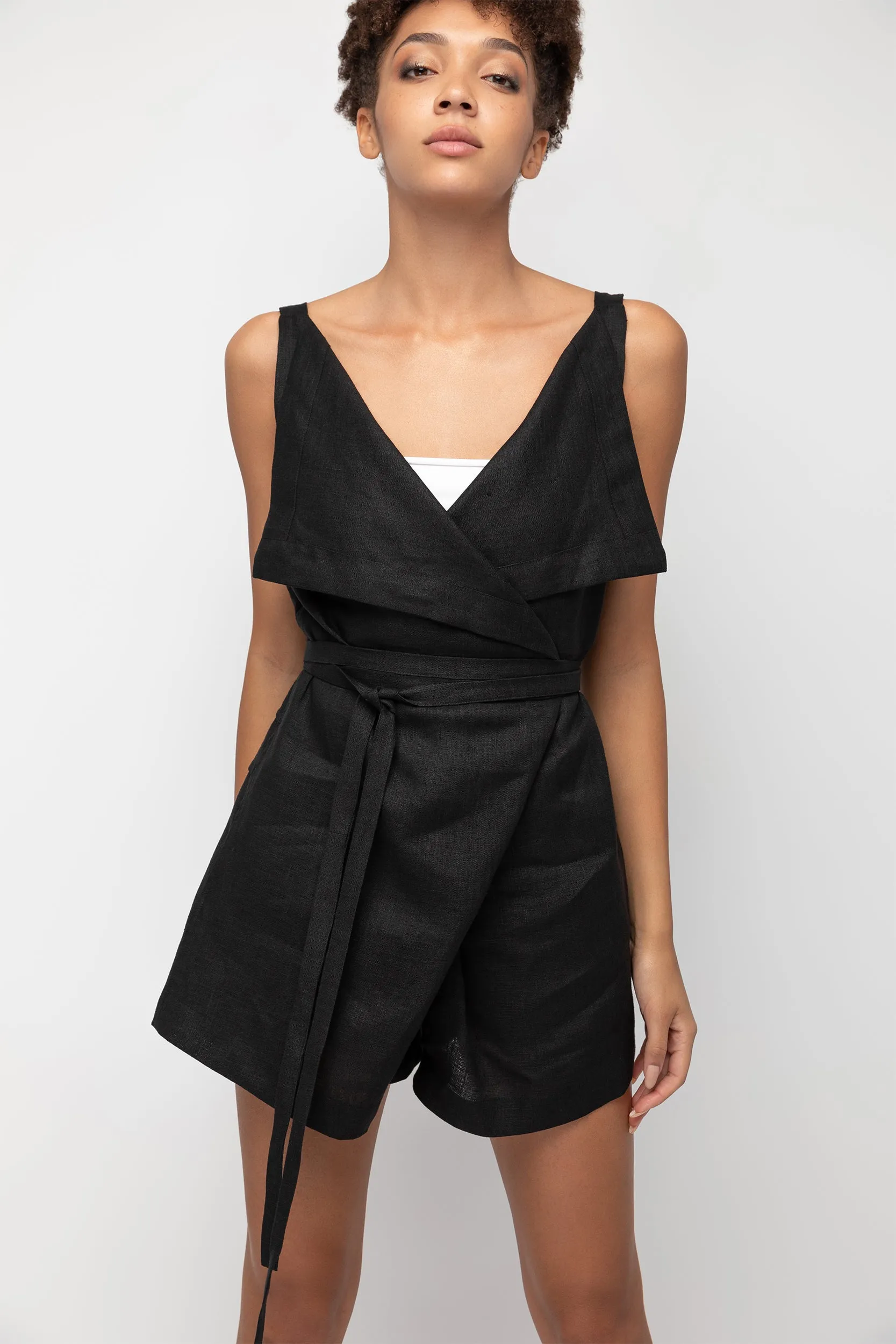 Mujun Short Jumpsuit Black