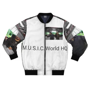 M.U.S.I.C. World HQ  Album Cover Series Men's AOP Bomber Jacket