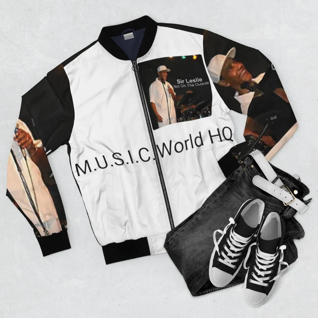 M.U.S.I.C. World HQ  Album Cover Series Men's AOP Bomber Jacket