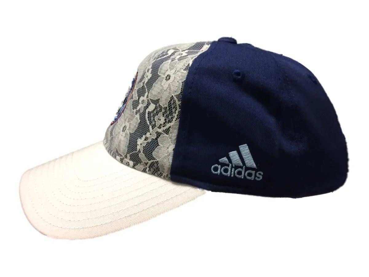 New York City FC Adidas WOMENS Lace Adj Structured Strapback Baseaball Hat