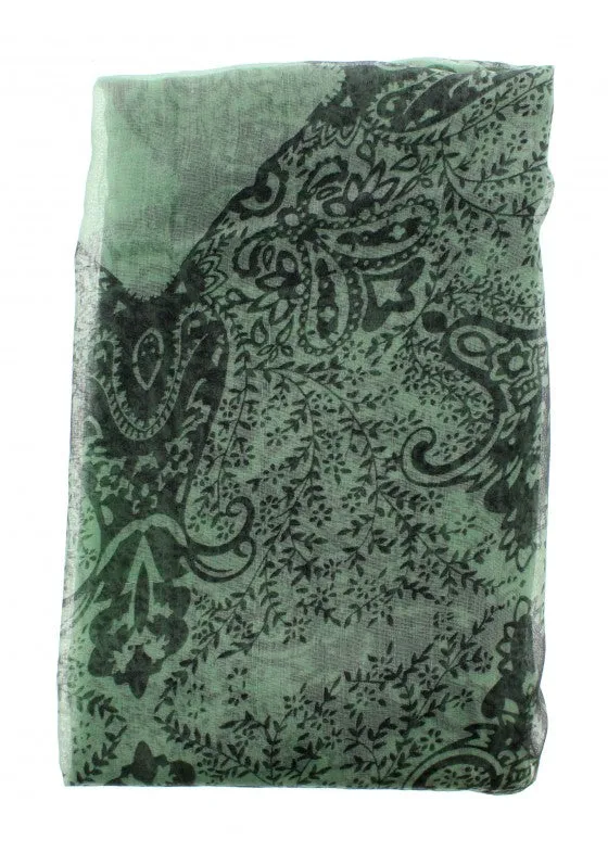 Paisley & Floral Print Scarf