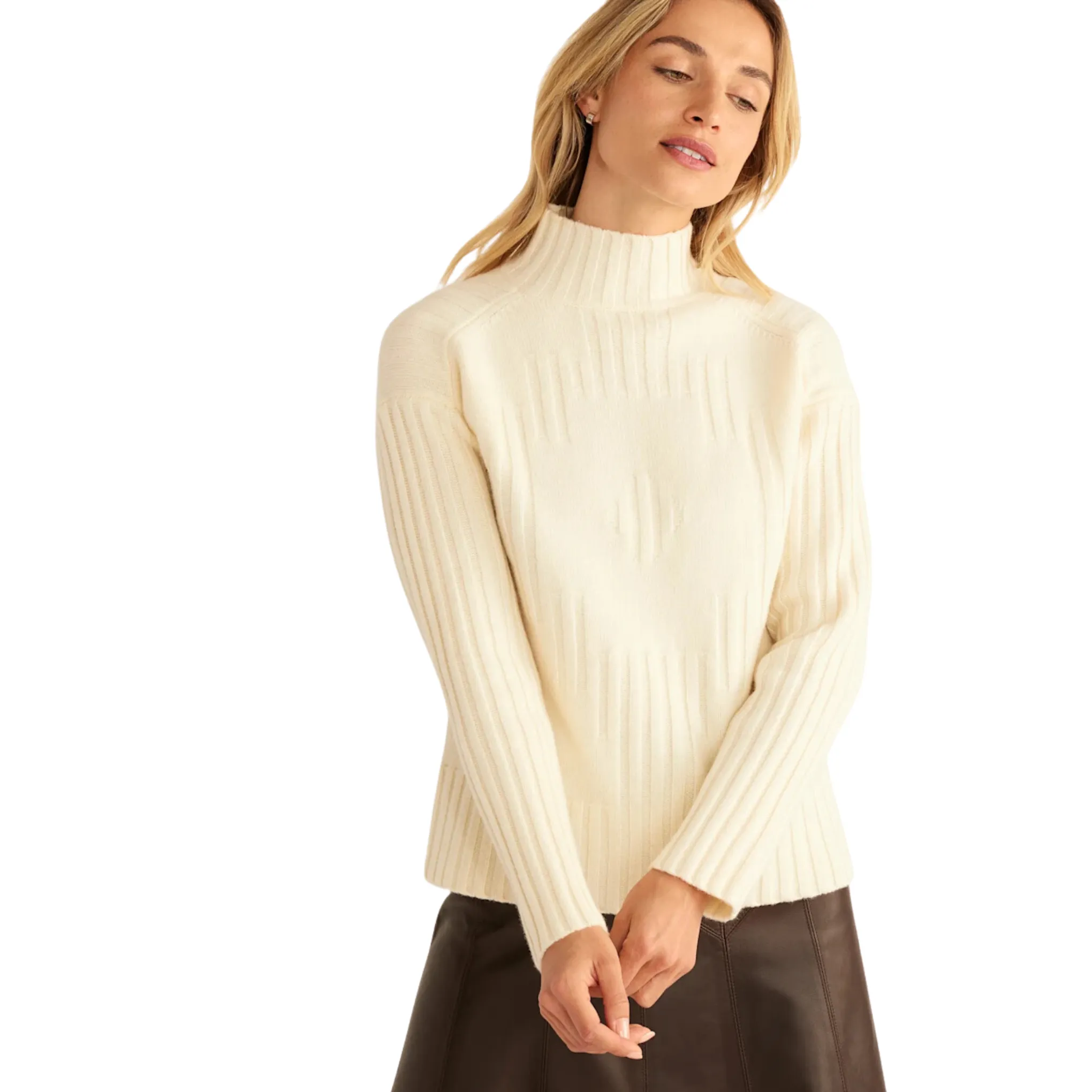 Pendleton Women's Oversized Mockneck Pullover