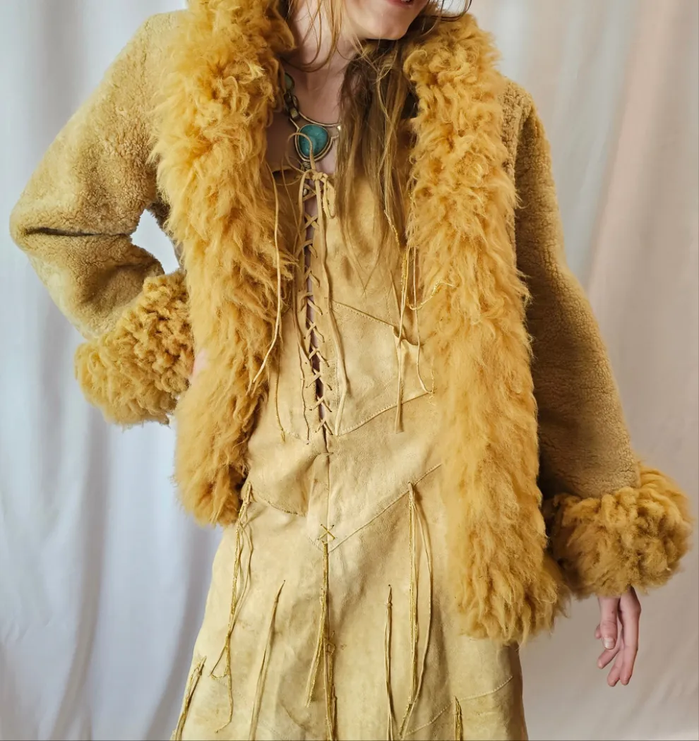 Penny lane sheepskin shearling coat