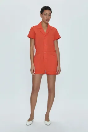 Pistola Parker Romper: Blood Orange