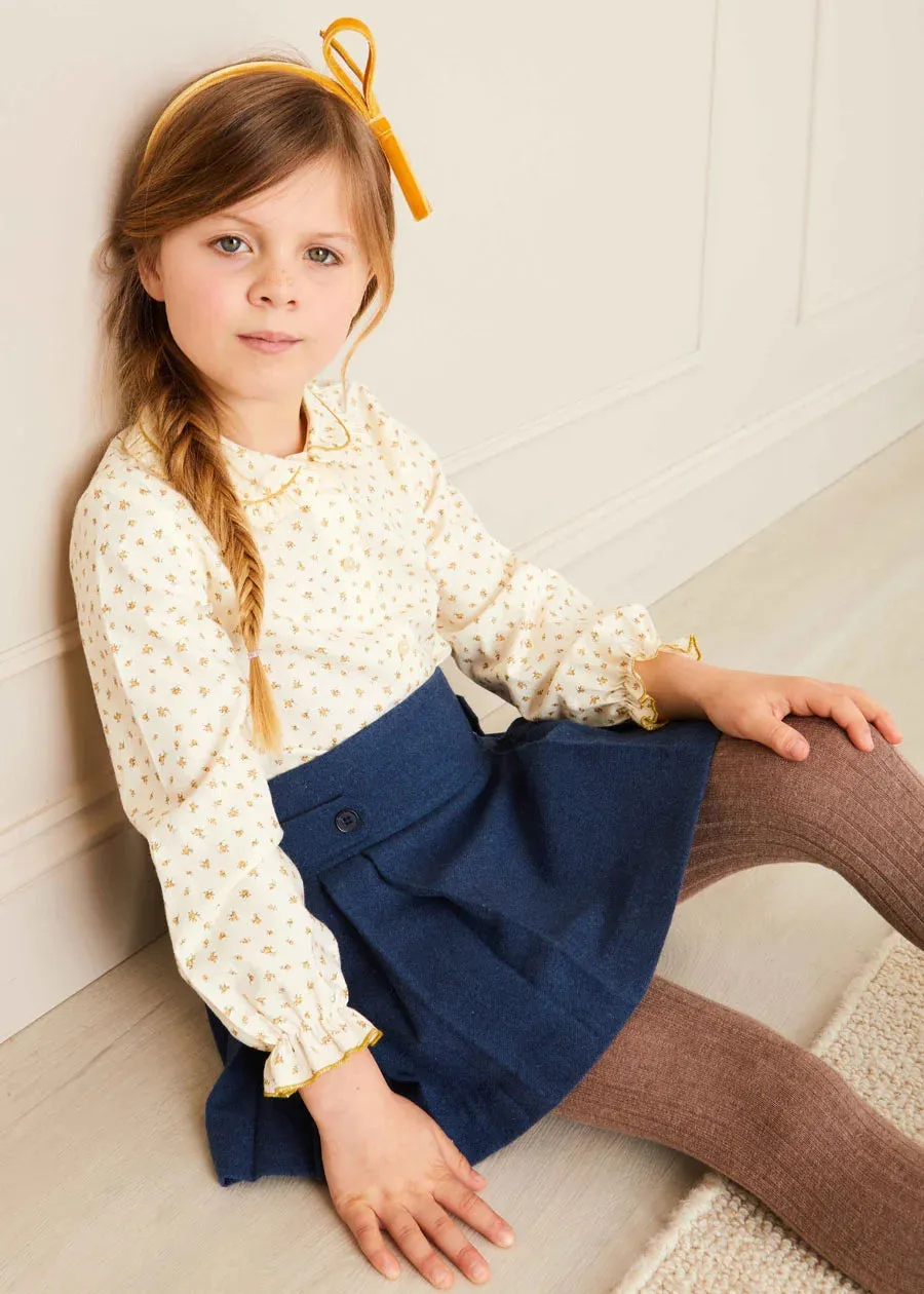 Pleated Kilt Skirt in Blue (4-10yrs)