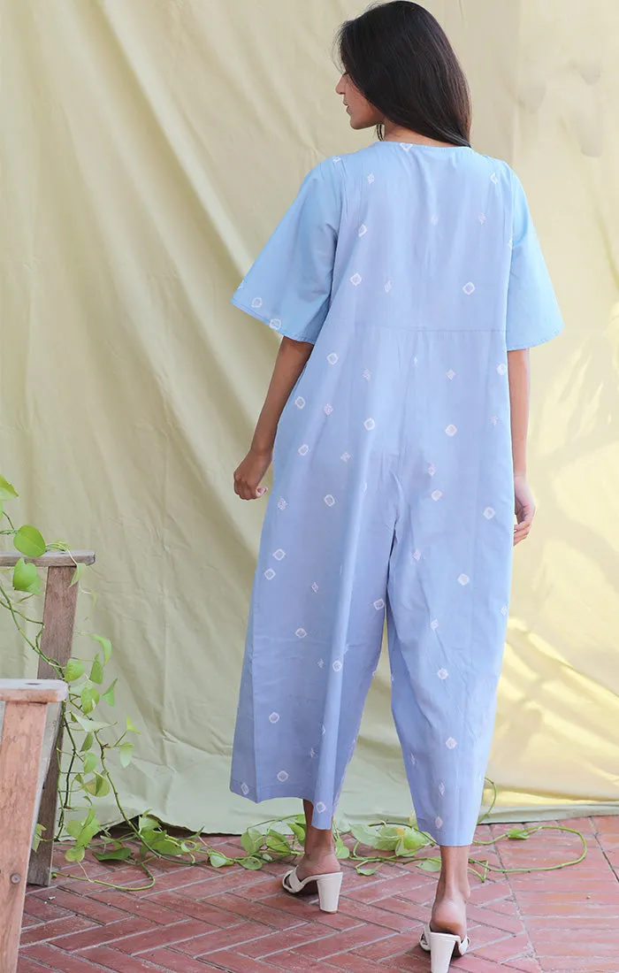 Powder Blue Jumpsuit - Ekdali Bandej