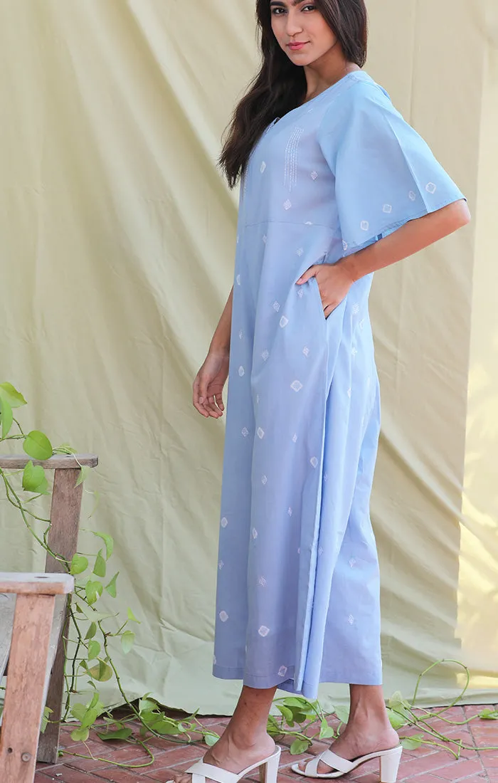 Powder Blue Jumpsuit - Ekdali Bandej