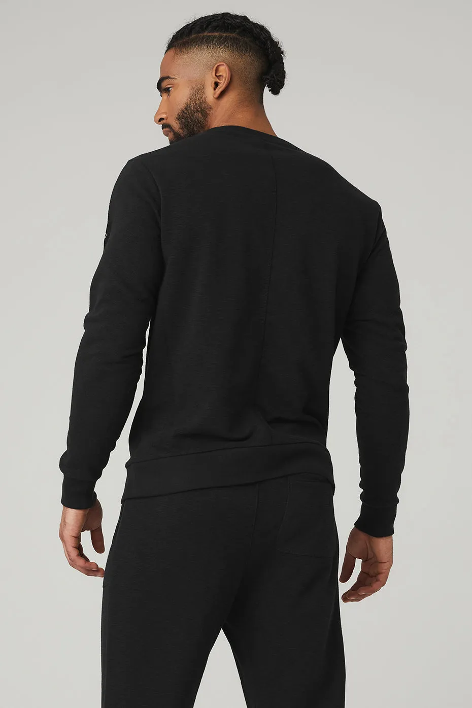 Qualifier Crewneck - Black Slub