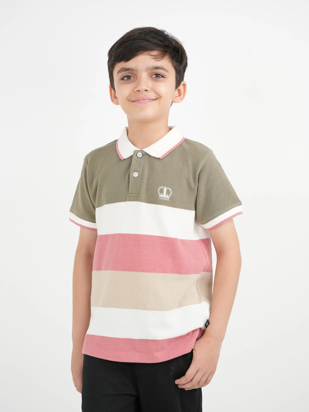 "MWENYE" Kids Casual Summer Polo Tee Shirt