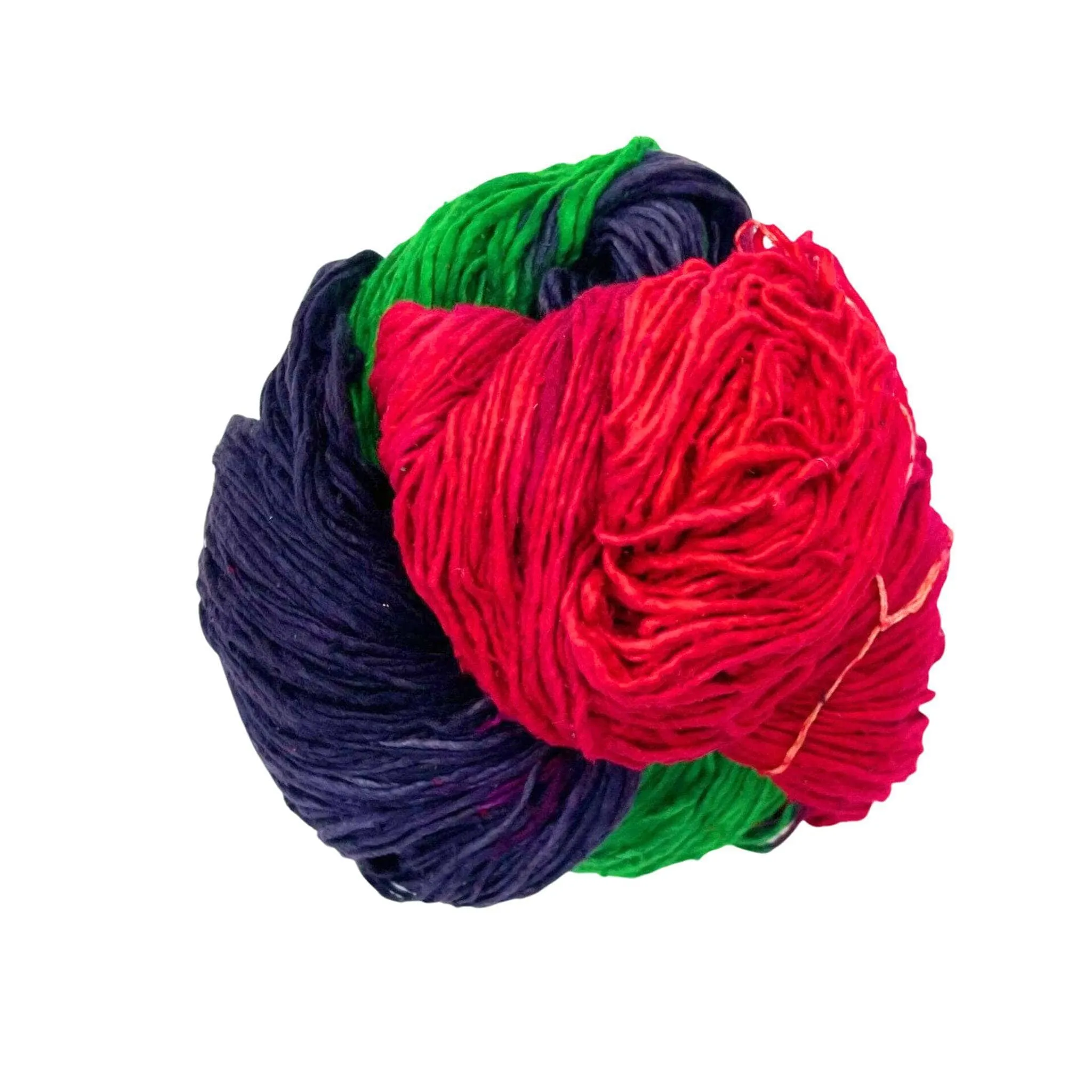 Recycled Silk Roving Worsted Weight Yarn - Mega Skein 🧶