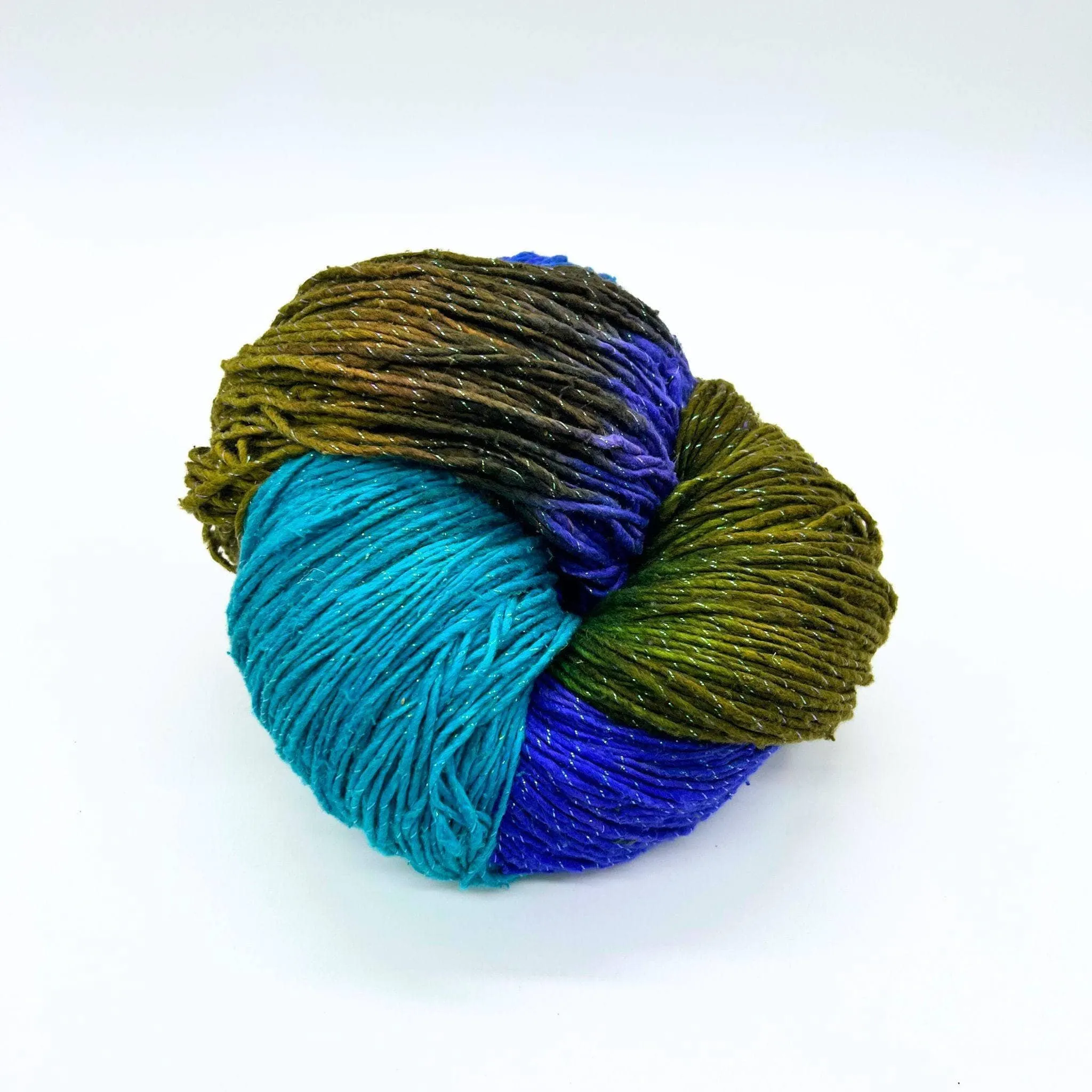 Recycled Silk Roving Worsted Weight Yarn - Mega Skein 🧶