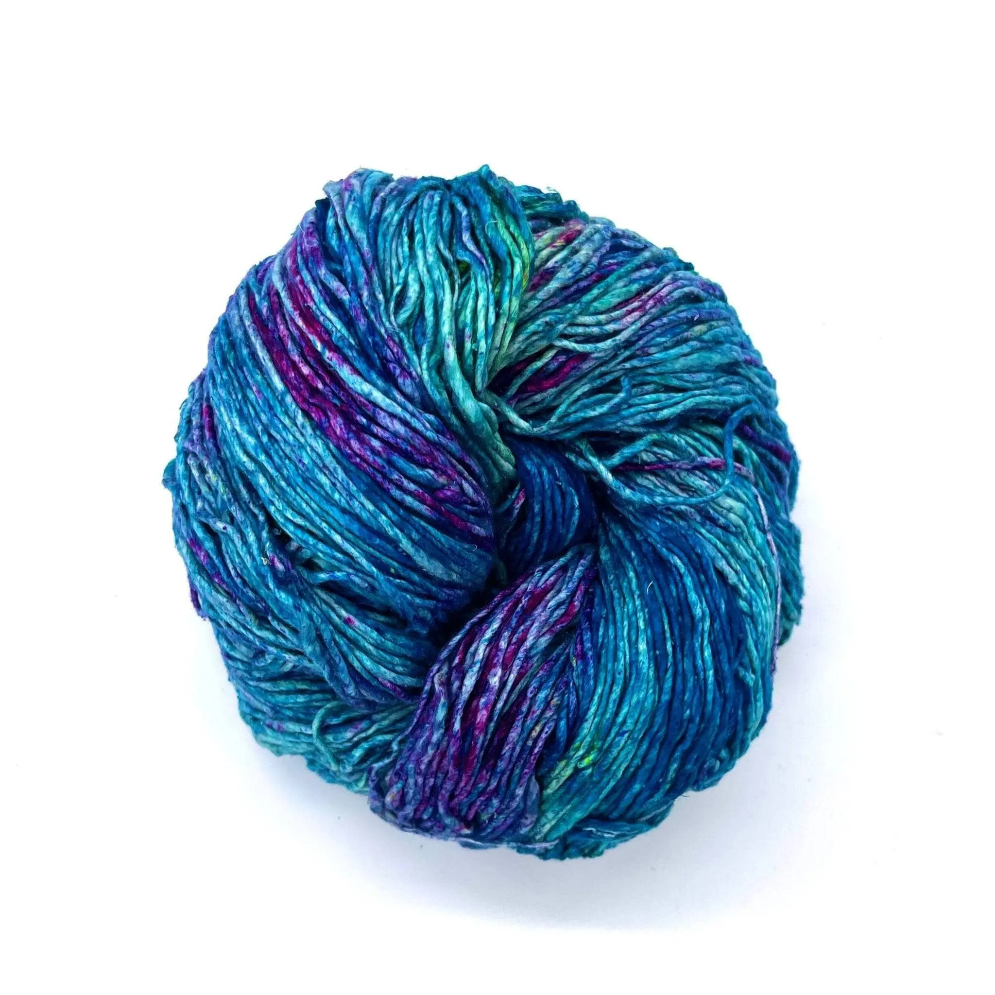 Recycled Silk Roving Worsted Weight Yarn - Mega Skein 🧶