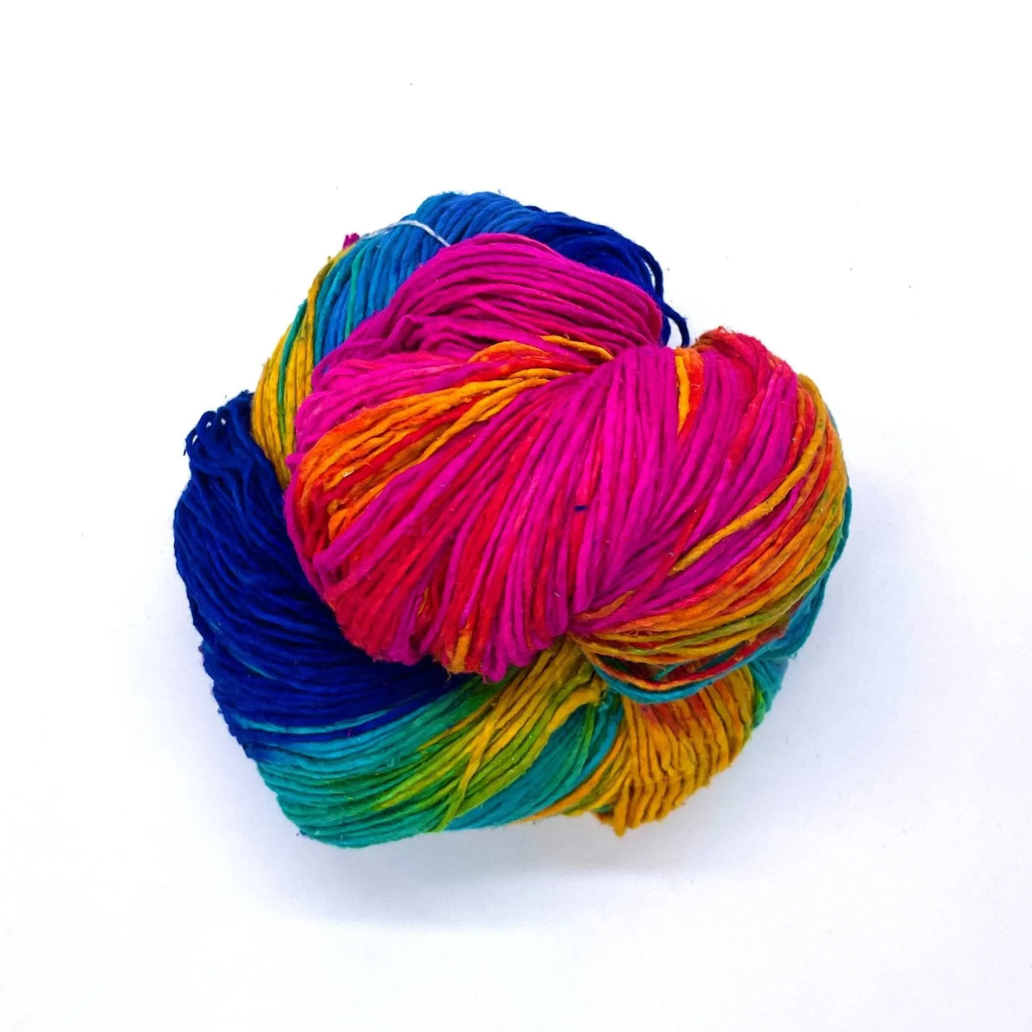 Recycled Silk Roving Worsted Weight Yarn - Mega Skein 🧶