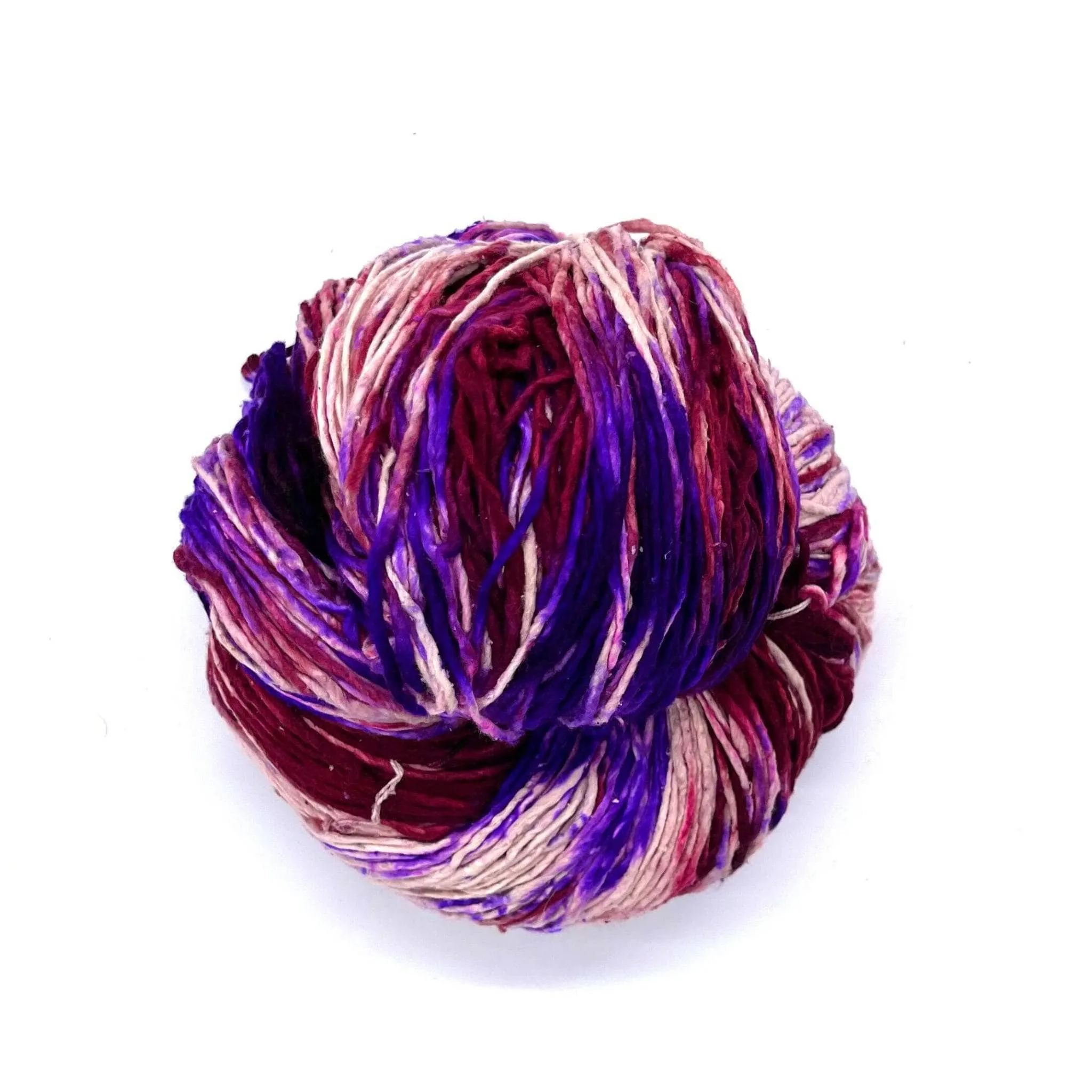 Recycled Silk Roving Worsted Weight Yarn - Mega Skein 🧶