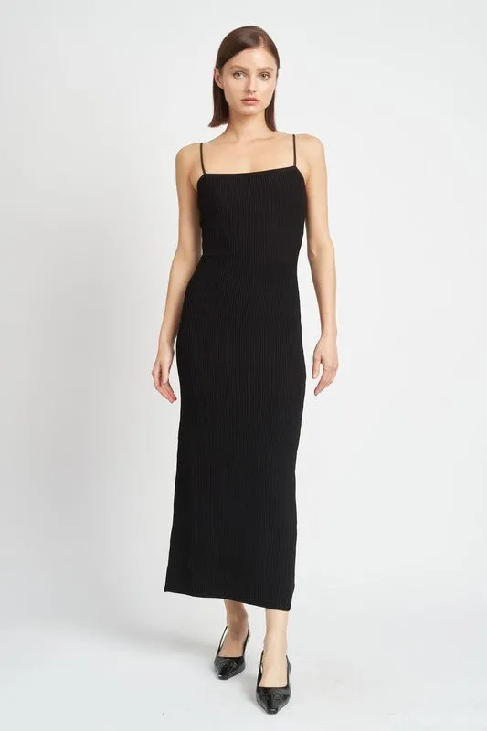 Ribbed Knit Maxi Dress