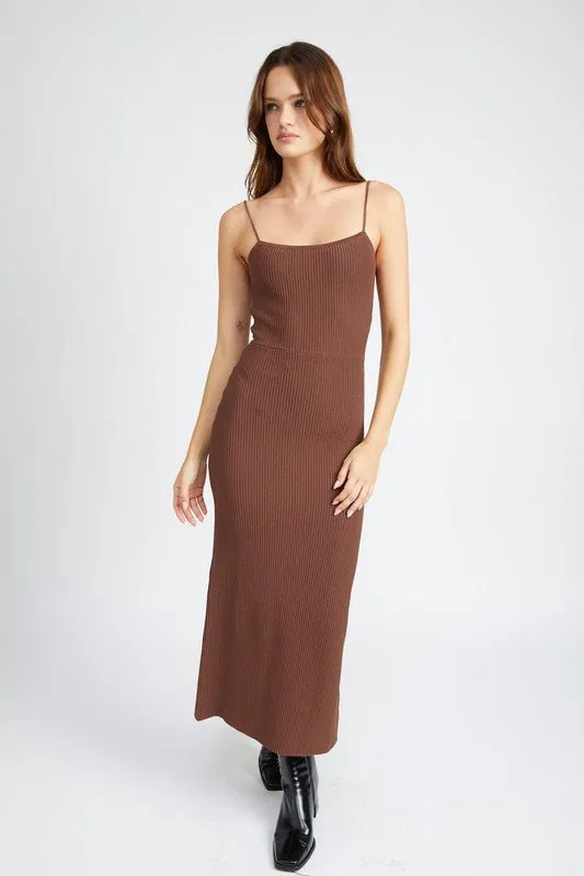 Ribbed Knit Maxi Dress