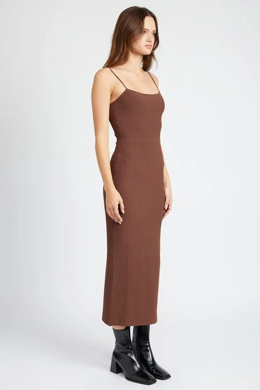 Ribbed Knit Maxi Dress