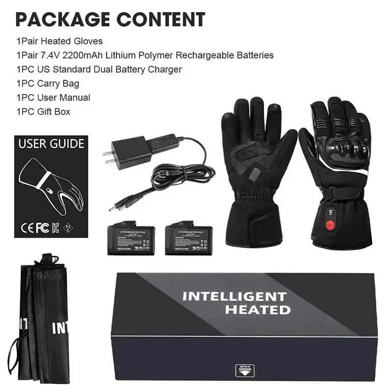 Savior Battery Heated Anti-fall Motorcycle Gloves