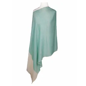 Sea Breeze Aqua Pashmina Kashmiri Shawl