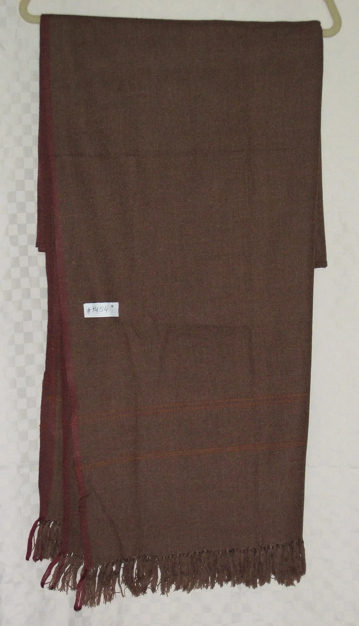 Shawl 1454 Brown Winter Wear Wrap Shawl Shieno Sarees