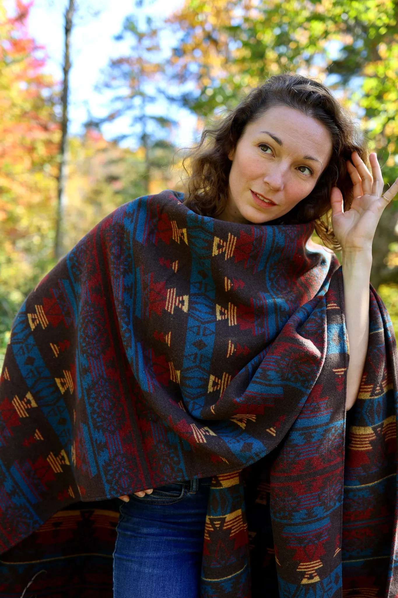 Signature Camino Blanket-Shawl - Inner Flame