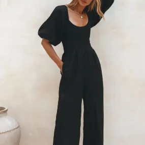 Small - Maya Linen Jumpsuit - Handmade in Bali