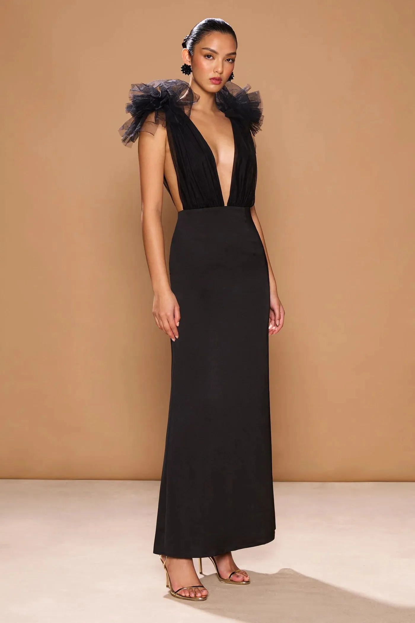 Sonya Como Gown - Black