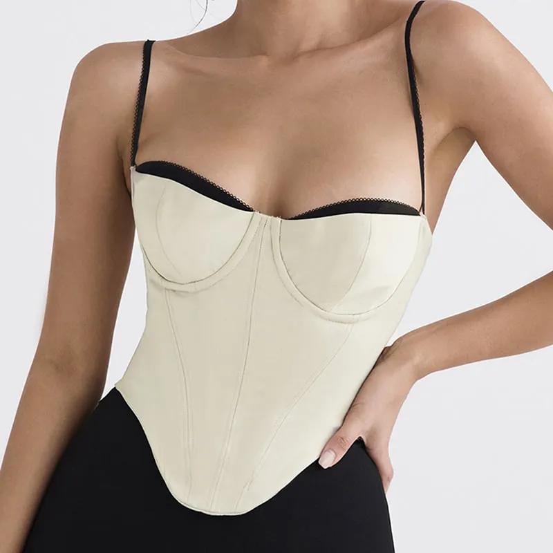 Strappy Monochrome Corset Top