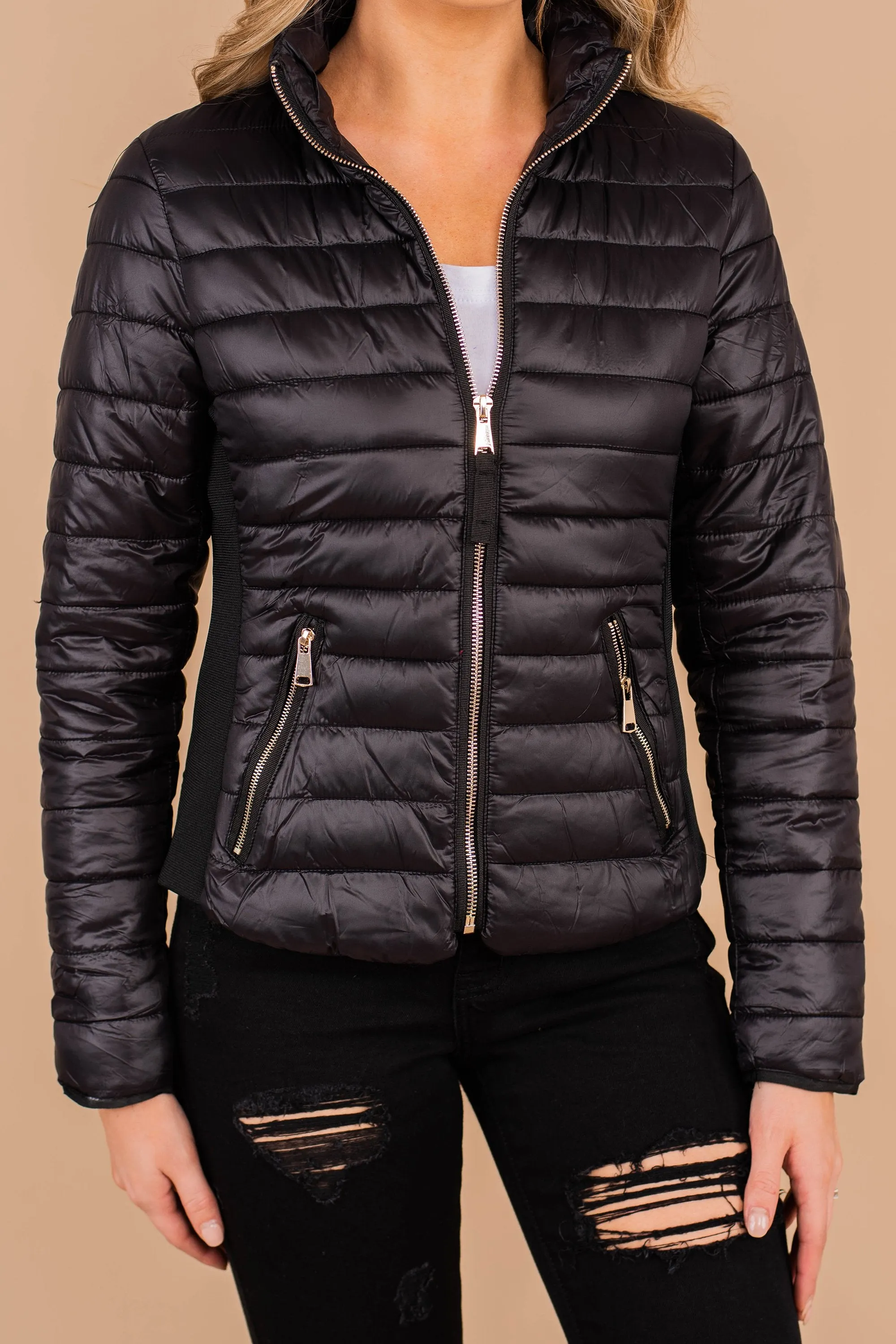 Such A Legend Black Puffer Jacket