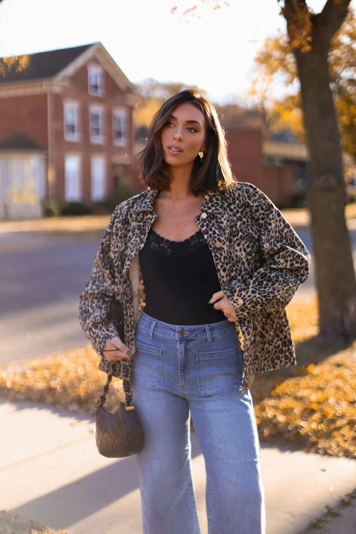 Taupe Leopard Print Oversized Jacket - FINAL SALE