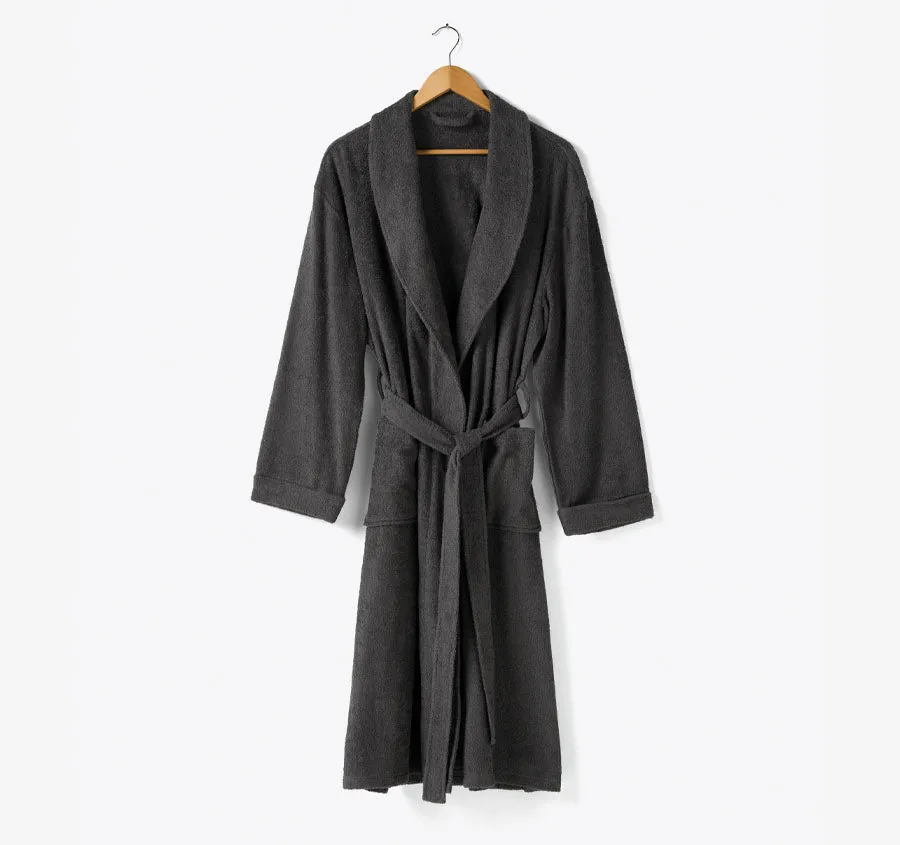 Terry Bathrobe Charcoal