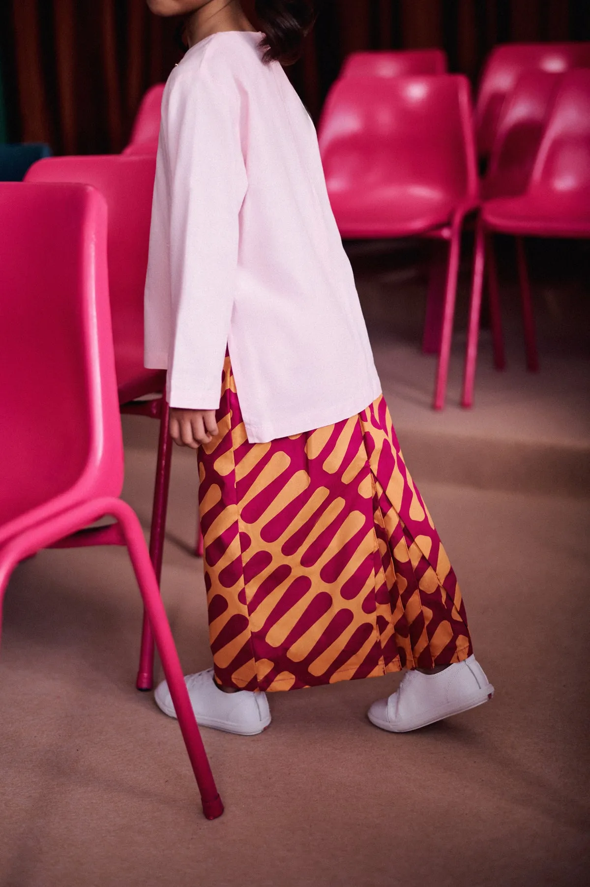 The Dulu Kita Fan Pleats Skirt - Good Vibes