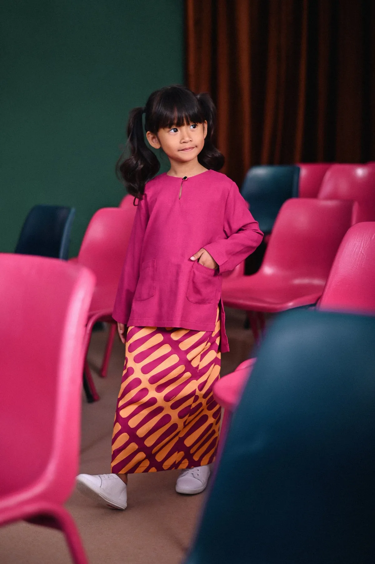 The Dulu Kita Fan Pleats Skirt - Good Vibes