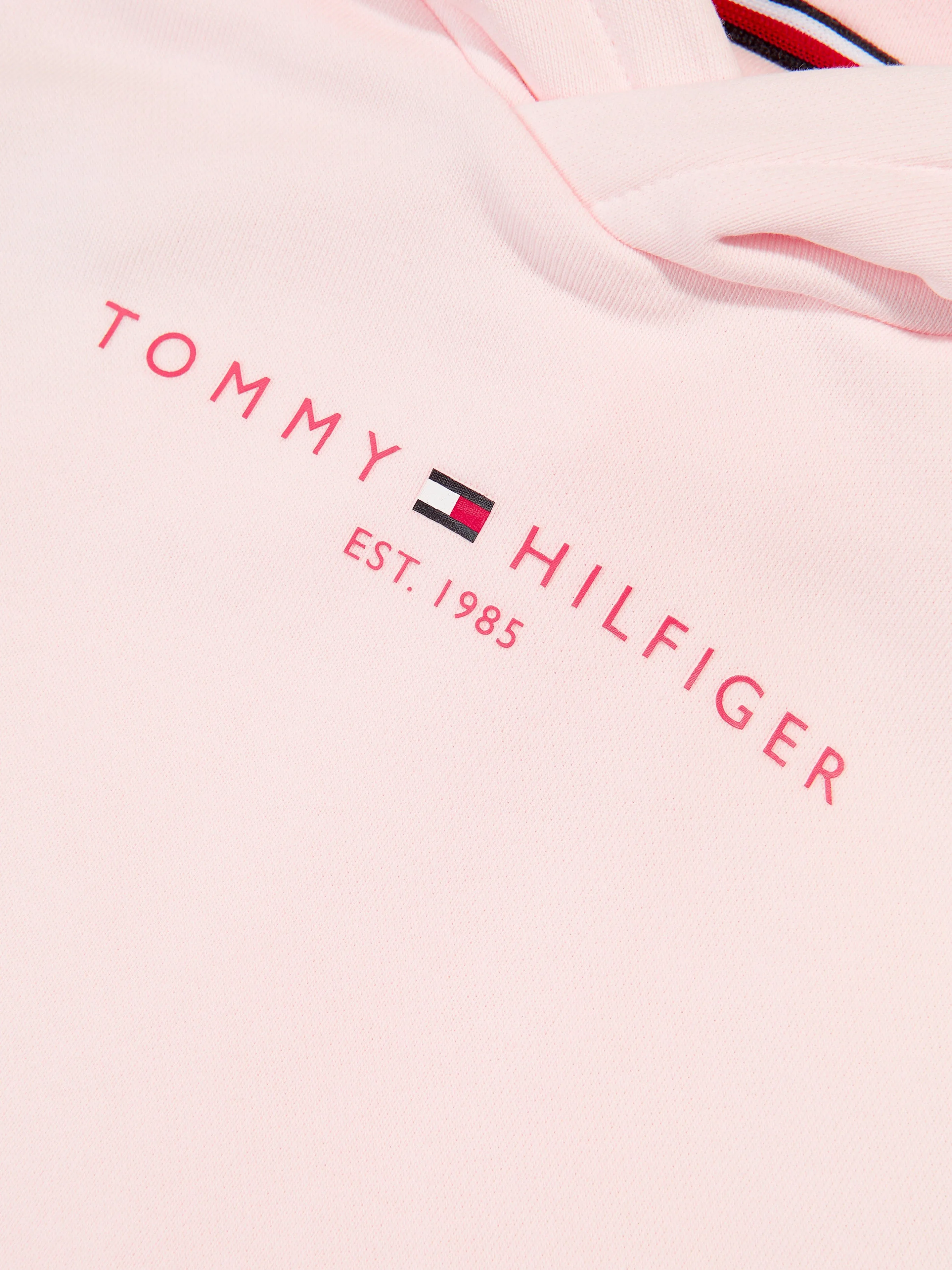 Tommy Hilfiger Girls Essential Hoodie Dress in Pink